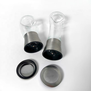 Moulin à poivre <span class=keywords><strong>manuel</strong></span> rechargeable, distributeur d'épices de <span class=keywords><strong>cuisine</strong></span> avec couvercle en acier inoxydable pour assaisonnement de <span class=keywords><strong>cuisine</strong></span> et barbecue - Product Image 1