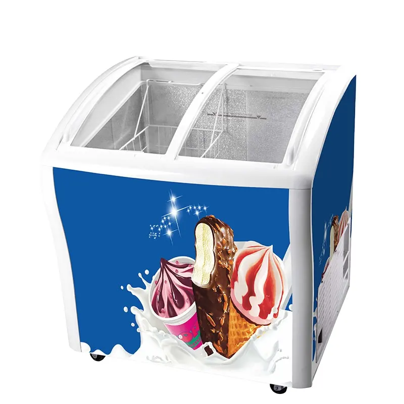 138L gelato congelatore prezzo congelatore all'ingrosso Mini congelatore orizzontale