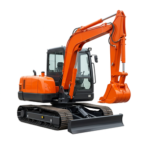 Miniexcavadora Doosan dh55 usada, excavadora compacta para granja, jardín, construcción y tanque séptico, sin necesidad de reparación. - Product Image 1