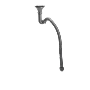 40 مللي متر ماسورة صرف تركيبات مصرف حوض المطبخ الأنابيب ل واحدة عاء الأمريكية تصميم تجفيف مصفاة من الفولاذ المقاوم للصدأ الحديثة رمادي - Product Image 1