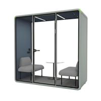 Cabine acoustique de bureau Tech Park pour les séances de brainstorming en équipe
