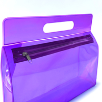 Sacs à fermeture éclair personnalisés en PVC, multicolores, durables, réutilisables, imperméables, sur le thème du salon, pour l'emballage cosmétique