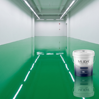 Revêtement époxy à base d'eau pour sol de sous-sol, antidérapant, effet marbre décoratif, résistant à l'usure, fourniture directe d'usine OEM