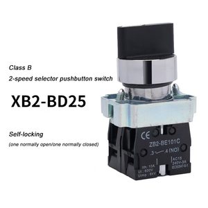 Interruptores selectores rotativos de contacto de cobre autoblocantes o autorreinicio de 2 o <span class=keywords><strong>3</strong></span> posiciones NO y NC NO para equipos industriales - Product Image 4