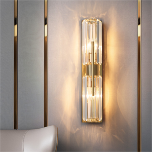 New Arrival Gold <b>Wall</b> <b>Sconces</b> Modern Artificial Living Room Led Crystal Chandelier <b>Wall</b> Lights - Product Image 1