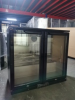 Réfrigérateur commercial de refroidissement par air de portes en verre du refroidisseur 2 de barre pour des barres