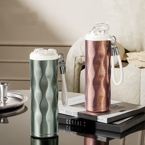 Vaso Térmico <span class=keywords><strong>Salute</strong></span> to Van, Azul Quemado, Hecho a Mano, Botella de Agua Térmica Portátil, Termo - Product Image 1