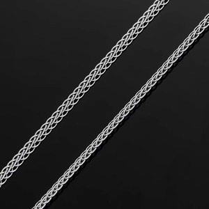 Colliers ras du cou pour femmes en acier inoxydable de 3 mm, délicats, superposés, avec maillons plats en forme de croix - Product Image 3