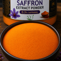 Poudre d'extrait de safran - 0,3% de safranal, Crocus Sativus naturel pour l'utilisation alimentaire et en boisson