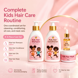 El <span class=keywords><strong>Mejor</strong></span> Set de Cuidado y Peinado del Cabello <span class=keywords><strong>para</strong></span> Bebés y Niños, Crema <span class=keywords><strong>para</strong></span> Cabello Rizado, <span class=keywords><strong>Champú</strong></span> y Acondicionador <span class=keywords><strong>para</strong></span> Niños Negros, Marca Privada - Product Image 2