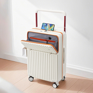Valise moderne à code, avec poignée large, ouverture frontale, mécanisme rotatif, roulettes pivotantes et compartiment pour <span class=keywords><strong>bagage</strong></span> à main - Product Image 5