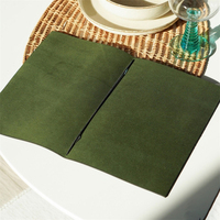 Porte-menus en cuir PU personnalisés avec bande élastique, porte-menus pour restaurant, café, bar à cocktails, vente en gros