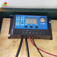 Contrôleur de charge solaire PWM 12V/24V/48V 10A/20A/30A de couleur bleue