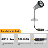 Connecteur étanche M25 à visser IP68 40A 400V PA66 Nylon Contacts en alliage de cuivre Boîtier de jonction robuste pour éclairage public