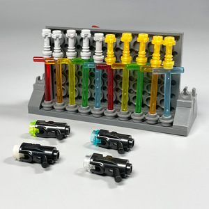 Blocs de construction à petites particules <span class=keywords><strong>Star</strong></span> <span class=keywords><strong>Star</strong></span> Doll Toy Weapon Package Light Sword Catapult Critical Strike Blocks Model Building Toys - Product Image 5