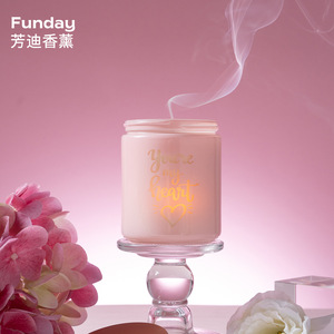 Canderful Scented Candle Cylinder Floral Fragrance Flickering Light Valentine'S Day Elegant Style - Product Image 4