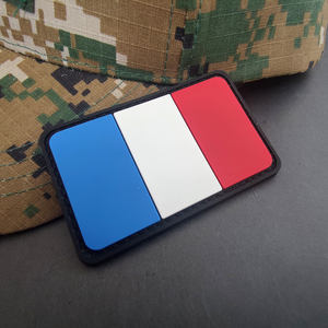 Patchs tactiques en caoutchouc PVC 3D gaufré, écologiques, doux, motif drapeau français, personnalisables, pour décoration de costume et chapeau, avec crochet - Product Image 5