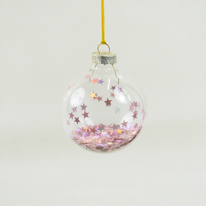 Boules <span class=keywords><strong>de</strong></span> <span class=keywords><strong>Noël</strong></span> en verre scintillantes et irisées, ornées d'étoiles, pour l'arbre <span class=keywords><strong>de</strong></span> <span class=keywords><strong>Noël</strong></span>, la fête du Nouvel An, la décoration festive <span class=keywords><strong>à</strong></span> la maison - Product Image 5