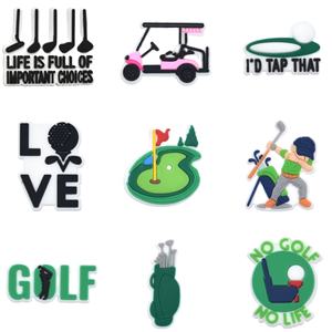 थोक बैग सजावट सैंडल सहायक उपकरण गोल्फ आकर्षण वयस्क जूता आकर्षण गोल्फ बॉल खेल आकर्षण - Product Image 3