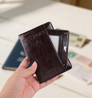 Porte-passeport personnalisé en cuir PU Haoran avec protection RFID, porte-cartes de voyage personnalisé