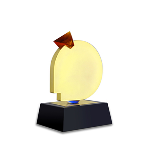 Trofeo de Cristal K9 y Metal Moderno Personalizado al por Mayor, Premio MOMO, Premios de Anfitrión del Año, Hecho a Mano <span class=keywords><strong>con</strong></span> Técnica de Fundición - Product Image 4