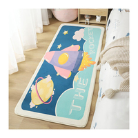 Tapis en microfibre doux imprimé pour chambre à coucher, tapis numérique 3D, tapis imprimé antidérapant moins cher pour salon, tapis pour enfants