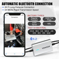 KINGBOLEN BM550 Testeur de batterie de voiture 6V 12V 24V 100-2000 Système de détection CCA Analyseur automatique Outil de batterie de voiture PK KW208