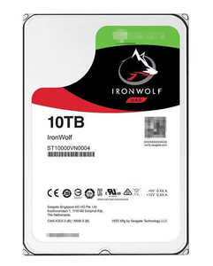 Disco Duro Interno NAS IronWolf de 10 TB, 3.5 Pulgadas, SATA 6 Gb/s, 7200 RPM, 256 MB de Caché para Almacenamiento en Servidor ST10000VN0004 - Product Image 1