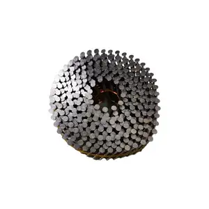 Best Selling Wire Weld Coil Framing Nails Screw Shank Electrogalvanized Nails Round Head Coil Nails