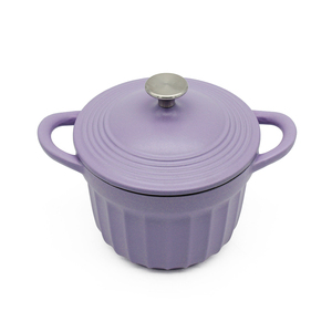 Olla de Hierro Fundido para Arroz Bright Houseware de 2.0L, Olla Holandesa de 18cm, Mini Juego de Utensilios de Cocina Esmaltados, Diseño Europeo, Olla para Sopa y Caldo a Gas - Product Image 6