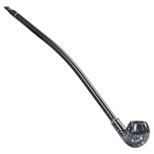 Resin <strong>Smoking</strong> <strong>Pipe</strong> Vintage Men <strong>Long</strong> Stylish Top Quality Reusable Reading Tobacco Smoke <strong>Pipe</strong> 40cm <strong>Long</strong> <strong>Stem</strong> With Gift Box