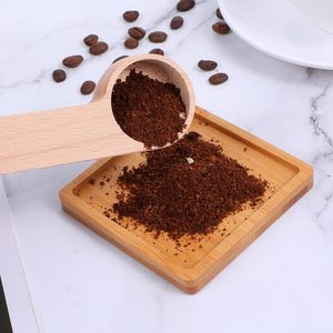 Cuillère à café en bois personnalisée en gros avec clip de sac, cuillère à mesurer en bois de hêtre massif, cuillères à thé et café avec clips, cadeau - Product Image 5