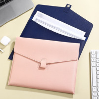 Carpeta de Piel Sintética PU con Logotipo Personalizado, Bolsa para Archivos, Organizador de Documentos para Oficina y Escuela, Tamaño A4, Resistente al Agua