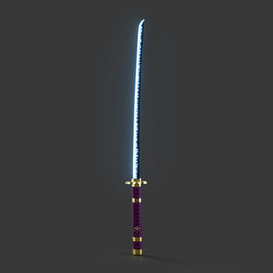 Sabre Laser Katana Enma de l'Anime One Piece avec Garde en Métal, Balancement Fluide, Lame Plate Robuste pour Duel et Fourreau, Épée Cosplay - Product Image 5