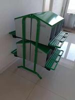 Nichoir à poules en plastique de haute qualité, double couche, avec des pieds plus robustes, pour usage domestique et poulaillers agricoles, neuf et d'occasion