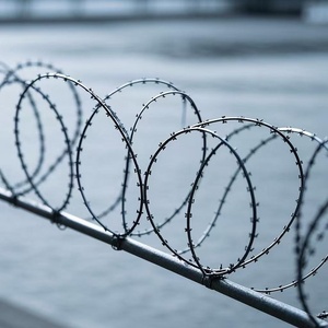 Hàng rào dây thép gai cho thép không gỉ sắc nét cạnh sắt <span class=keywords><strong>Sheffield</strong></span> dơi Nâu SS304 căng thẳng HEBEI I hàng rào dây thép gai - Product Image 3