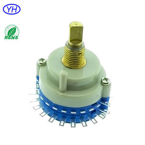 Interruptor Rotatorio Eléctrico de Eje Redondo de Alta Calidad Personalizado ODM de 38 mm con 1 2 3 Posiciones, 1 2 3 4 5 Polos, Interruptor Rotatorio de 24 Posiciones - Product Image 2