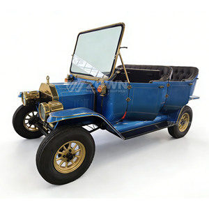 Voiture électrique vintage classique européenne à 4 roues, carrosserie en fibre de verre, certifiée CE pour les zones touristiques, avec garantie de 2 ans - Product Image 2