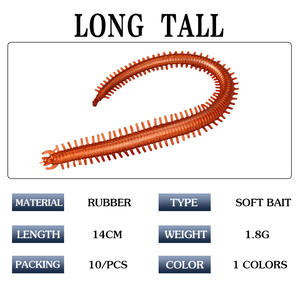 Leurre souple artificiel Kai Feng Centipède 140mm 1.8g flottant pour la pêche au fond en eau douce - Product Image 4