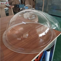 Lentille optique en dôme K9 personnalisée avec couvercle sphérique résistant aux hautes températures en verre de quartz pour l'optique, OEM pris en charge