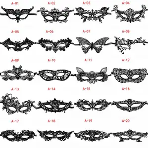 Halloween Black Sexy Lace Eye Party Masks for Masquerade Venetian Carnival Costume Prom Half Face Mask For Women