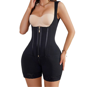 Faja Moldeadora Postparto para Mujer, Moldeador de Cuerpo Completo, Control de Abdomen, Entrenador de Cintura, Levantador de Glúteos, Body con Cremallera en <span class=keywords><strong>la</strong></span> Entrepierna - Product Image 1