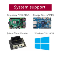 Módulo de Pantalla LCD de 5 Pulgadas para Raspberry Pi, Entrada de Video Digital HD + Interfaz Micro USB, 800x480 CTP TFT, Compatible con Raspberry Pi Win7/8/10