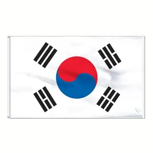 Printed South Korea Flag National Korean Flag