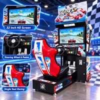 Machine de jeu de course automobile d'arcade commerciale, simulateur de conduite électronique pour centre de divertissement intérieur