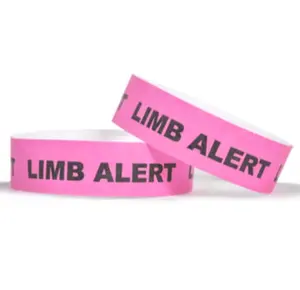 2024 New Multiple Color Waterproof Tyvek Paper Bracelets With Logo Customized For Parties