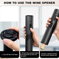 Éléphant blanc cadeaux pompe à vide ouvre-bouteille de vin ensemble coupe-feuille ouvre-bouteille automatique Rechargeable ouvre-bouteille électrique