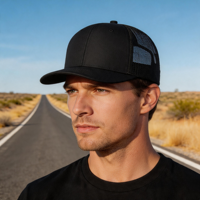 Gorra Trucker Clásica de 6 Paneles, Malla Transpirable, Cierre a Presión, Estructurada, con Logotipo Personalizado, Venta al Por Mayor, OEM, ODM, Protección Solar, Unisex para Exteriores