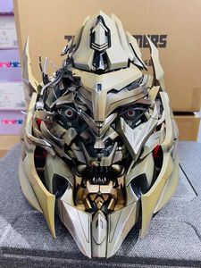 Jouet électronique Transformers Megatron, accessoire de fête d'Halloween, commande vocale anglaise, télécommande tactile, masque intégral en plastique, personnage de dessin animé - Product Image 4