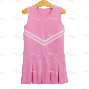 Abiti Estivi per Bambini, Uniformi da Cheerleader all'Ingrosso, Gonne Plissettate con Logo Personalizzato, Vestitini per Bambine - Product Image 5